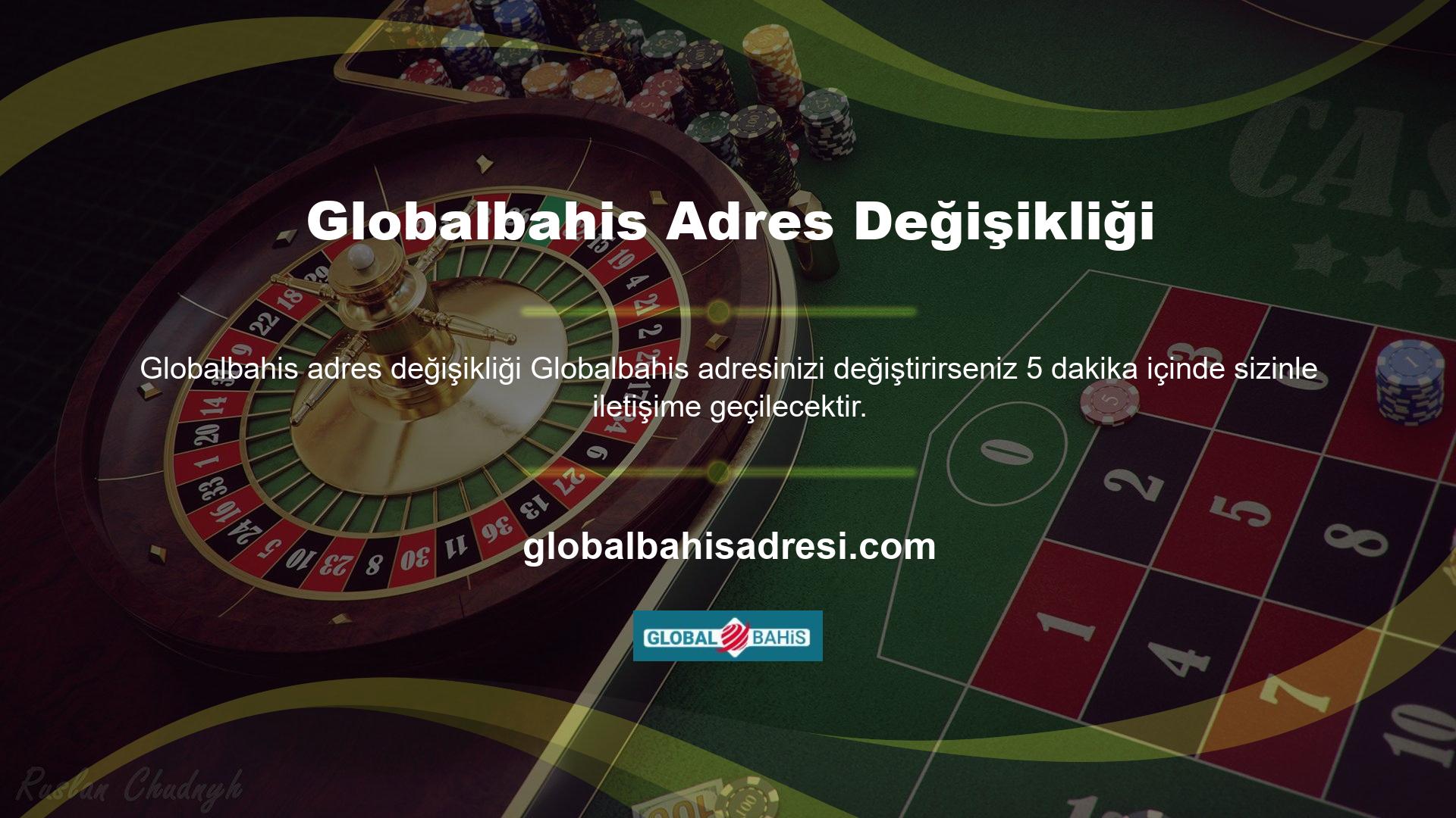 Adres değişiklikleri BTK yasağı nedeniyle casinoların elinde değildir